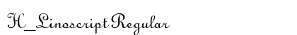 H_Linoscript Regular preview