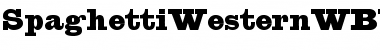 SpaghettiWesternWBW Medium Font