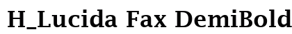 H_Lucida Fax DemiBold preview