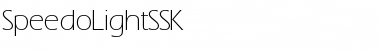 SpeedoLightSSK Regular Font