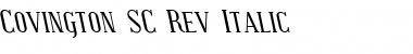 Covington SC Rev Italic Font