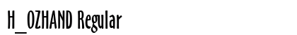 H_OZHAND Regular preview