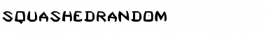 SquashedRandom Regular Font