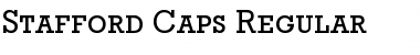 Stafford-Caps Regular Font