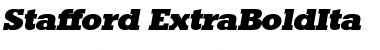 Download Stafford-ExtraBoldIta Font