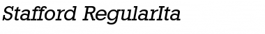 Stafford-RegularIta Regular Font