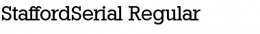 StaffordSerial Regular Font