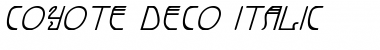 Coyote Deco Italic Italic Font