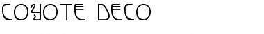 Coyote Deco Regular Font