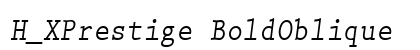 H_XPrestige BoldOblique preview
