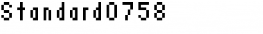 standard 07_58 Regular Font