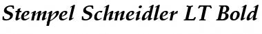 StempelSchneidler LT Bold Italic Font