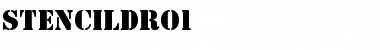 StencilDRo1 Regular Font