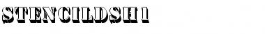 StencilDSh1 Regular Font