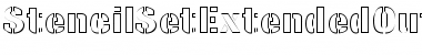 StencilSetExtendedOutline Regular Font