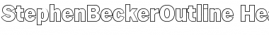 StephenBeckerOutline-Heavy Regular Font