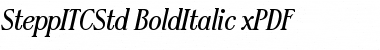 Download SteppITCStd-BoldItalic xPDF Font