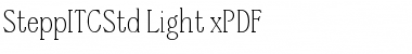 SteppITCStd-Light xPDF Regular Font