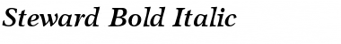 Steward Bold Italic Font