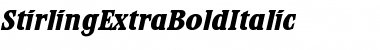 Download StirlingExtraBoldItalic Font