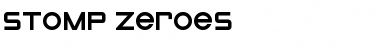 STOMP_Zeroes Regular Font