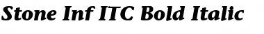 Stone Inf ITC Medium Bold Italic Font