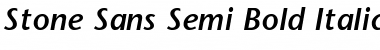 Download Stone Sans Semi Bold Font