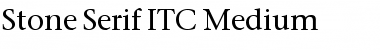 Stone Serif ITC Medium Regular Font