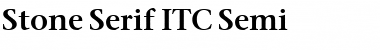 Stone Serif ITC Semi Regular Font