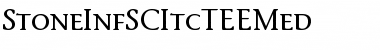 StoneInfSCItcTEEMed Regular Font