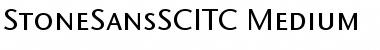 StoneSansSCITC Medium Font