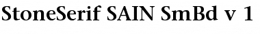 StoneSerif SAIN SmBd v.1 Semibold Font