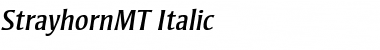 StrayhornMT RomanItalic Font