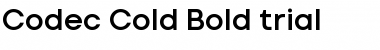 Codec Cold Trial Bold Font