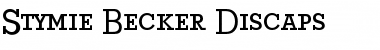 Stymie Becker Discaps Regular Font