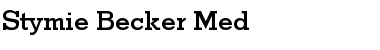 Stymie Becker Med Regular Font