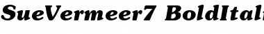 SueVermeer7 BoldItalicSH Font