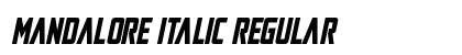 Mandalore Italic Regular preview