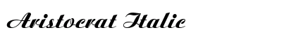 Aristocrat Italic preview