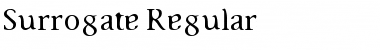 Surrogate Regular Font