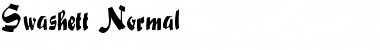 Swashett Normal Font