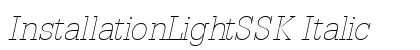 InstallationLightSSK Italic Preview