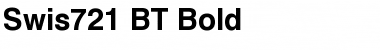 Swis721 BT Bold Font