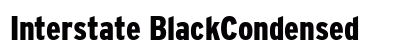 Interstate BlackCondensed Preview
