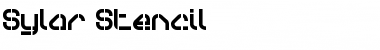 Sylar Stencil Regular Font