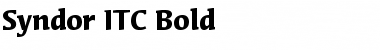 Syndor ITC Book Bold Font