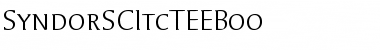 SyndorSCItcTEEBoo Regular Font