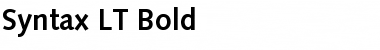 Syntax LT Bold Font