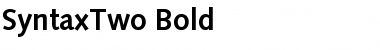 SyntaxTwo Bold Font