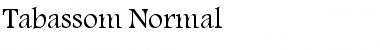 Tabassom Normal Font